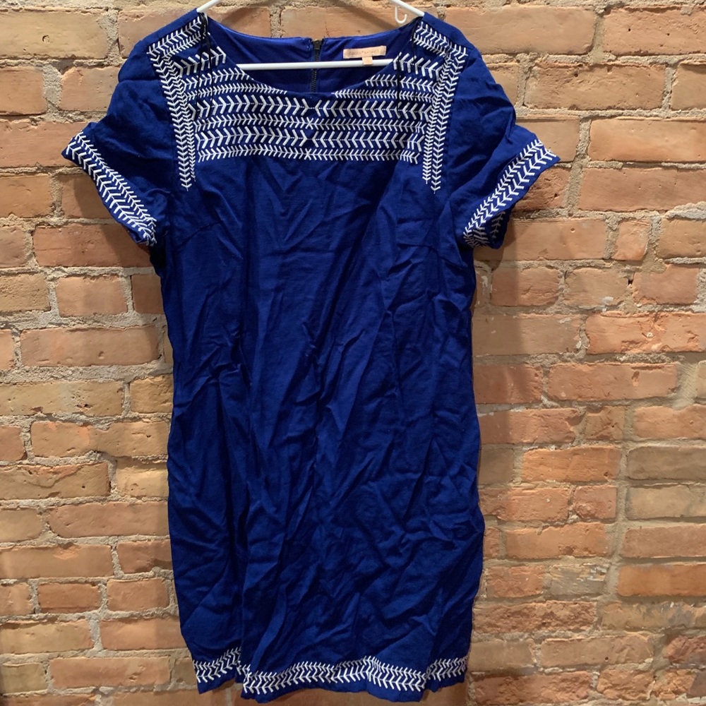 Royal Blue Boho Style Dress